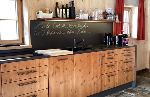 Unterwoessen Ski Chalet | Chalet am Quittenbaum, whole house, 140 sqm for 2-6 persons, 2 bedrooms, 2 bathrooms, sauna