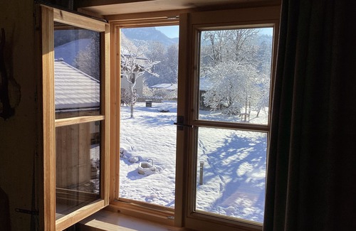 Unterwoessen Ski Chalet | Chalet am Quittenbaum, whole house, 140 sqm for 2-6 persons, 2 bedrooms, 2 bathrooms, sauna