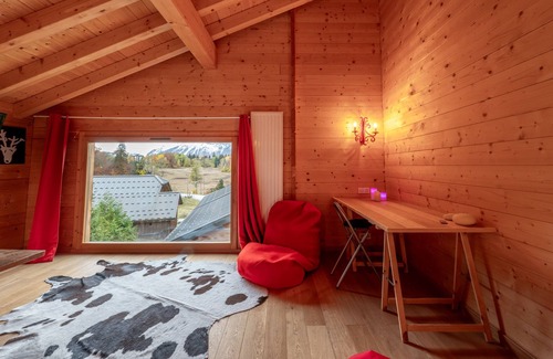 Araches-la-Frasse Ski Chalet | Chalet aux Cerfs - Maison pour 10 vue montagne