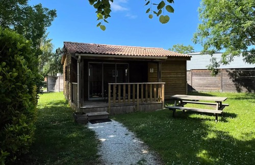 Soreze Ski Chalet | Chalet Bois Confort 31m2 - 2 Schlafzimmer - Überdachte Terrasse - TV - Klimaanlage 6 Personen