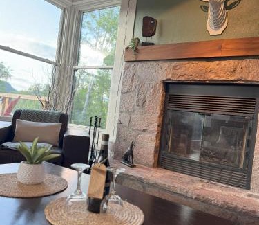 Lac Superieur Village Ski Chalet | Chalet Inukshuk Luxury Log Cabin with Spa Lake View and Club Access near Mont Tremblant