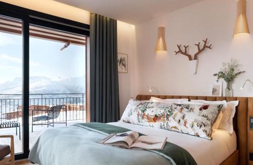 Arc-1800 Ski Chalet | Chalet luxe 12 pers avec piscine, sauna, hammam, home cinéma et ski aux pieds à Arc 1800 - FR-1-686-30