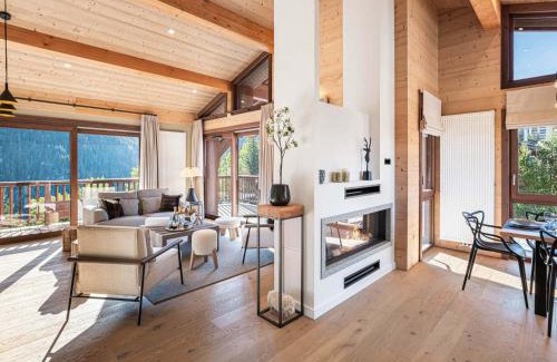Courchevel Ski Chalet | Chalet Mitoyen de Luxe, 4 Chambres en Suite, Proche Centre et Remontées, Parking, Animaux Acceptés - FR-1-563-137