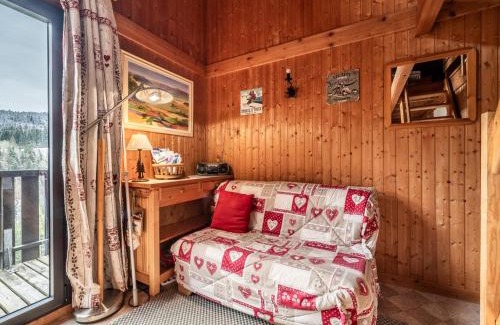 Les Gets Ski Chalet | Chalet mitoyen Les Gets 6 pers. - Balcon Sud, Garage, Wi-Fi, Animaux admis - FR-1-671-139