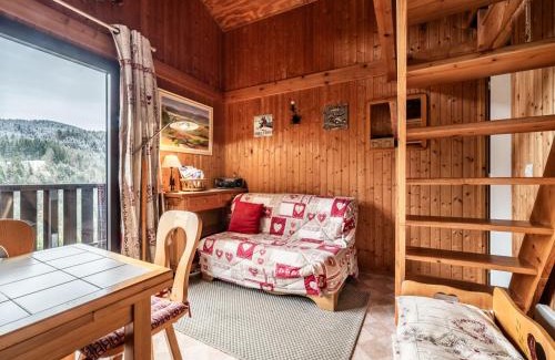 Les Gets Ski Chalet | Chalet mitoyen Les Gets 6 pers. - Balcon Sud, Garage, Wi-Fi, Animaux admis - FR-1-671-139