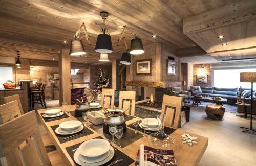 La Perriere Ski Chalet | Chalet moderne 5* à Courchevel La Tania - 12 pers, jacuzzi, sauna, skis aux pieds, cheminée, cinéma - FR-1-575-154
