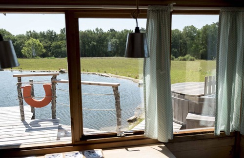Ploemel Ski Chalet | Chalet spa Luxe sur le Bord de L'étang