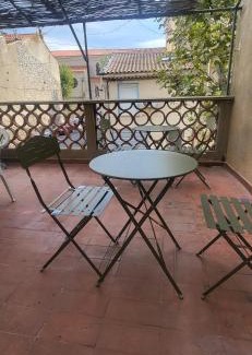 Port-la-Nouvelle Hotel | Chambre 1 - avec grande terrasse