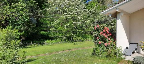 Biscarrosse Bed & Breakfast | Chambres "Blanches" , bâtiment secondaire hotel la Caravelle, vue jardin