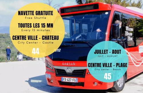 Cagnes-sur-Mer Apartment | Charmant 2 pièces avec vue Mer au coeur du village