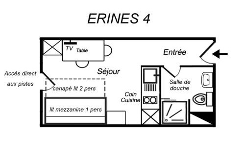 Meribel-Mottaret Apartment | Charmant Studio au Pied des Pistes, Tout Équipé, Idéal pour 2 Personnes, Méribel Mottaret - FR-1-182-54