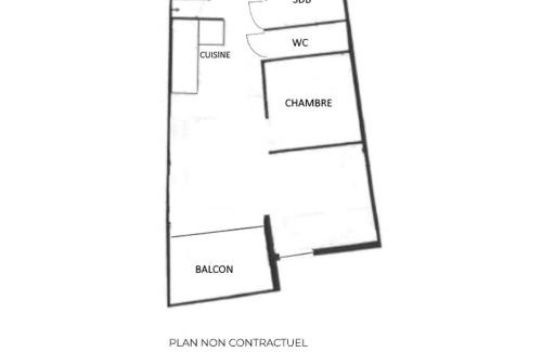 Reberty Apartment | Charmant T2 28m² 4 pers, balcon sud, pied des pistes, parking inclus - Les Menuires - FR-1-452-274