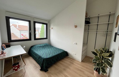 Begles House | Charmante chambre privative avec espace de travail