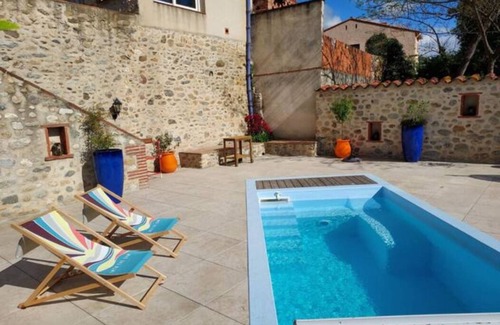 Sorede House | Charmante Maison en Pierre Avec Piscine Proche de la mer