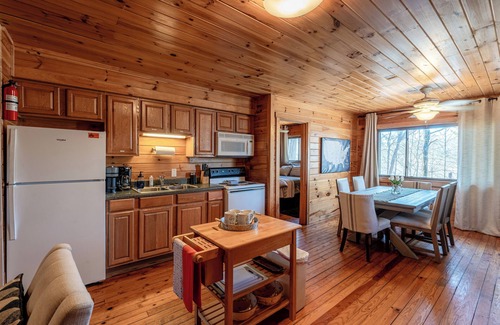 Bryson City Cabin | Charming 2-bedroom cabin in Bryson City with access to pool and horse stables