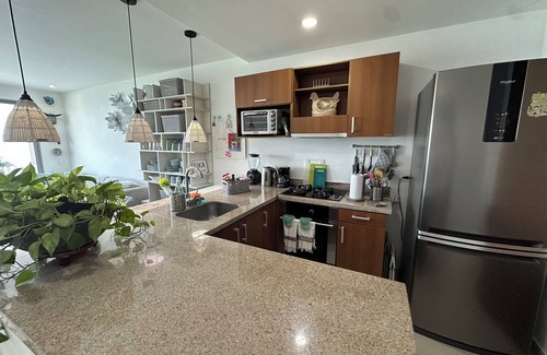 Marbella Apartment | Charming 2-bedroom apartment in front of the Beach with WiFi, AC, Pool, Jacuzzi