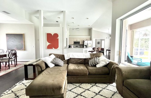 North Port House | Charming 2BR waterfront retreat with serene views and heated pool