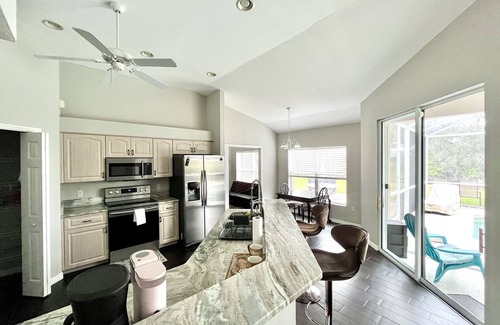 North Port House | Charming 2BR waterfront retreat with serene views and heated pool