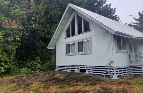 Keaau House | Charming AFrame home w/2BR, 2BA, office suite, AC, WiFi & outdoor living