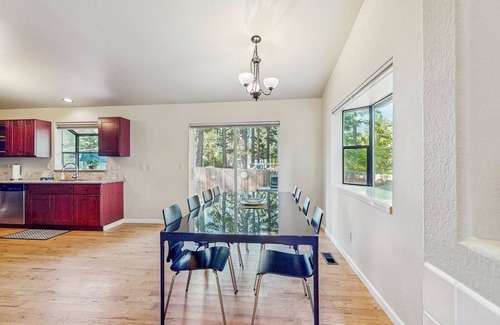 Bijou Park Acres House | Charming Cabin Home with Fireplace, W/D, Enclosed Backyard