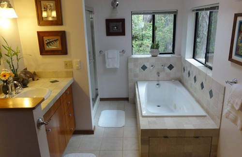 Mendocino Cottage | Charming CasparCottage Waterfall in the Redwoods