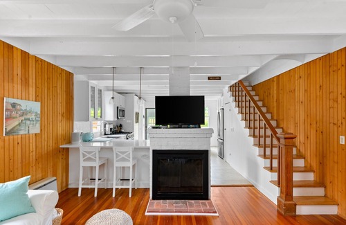 Ocean Beach House | Charming home steps from beach with deck, outdoor shower, grill, & bikes