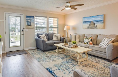 West Panama City Beach Apartment | Charming PCB Condo with Balcony Walk to Beach!