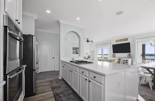 Topsail Beach House | Charming soundside home with private beach & dock