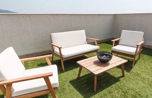 Montgat Apartment | Charming spacious seaview penthouse. 2 private terraces, billiards,2 lifts,3 TV.