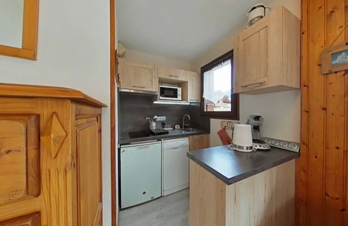 Le Grand-Bornand Apartment | Charming Studio with Ski Access, Near Ice Rink & Village Center, Sleeps 4