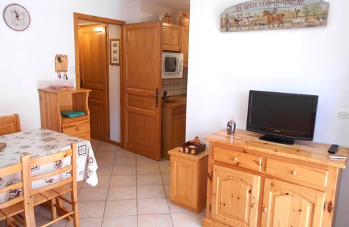 Le Grand-Bornand Apartment | Charming Studio, Village Center, South Terrace, Near Ski Pistes, Sleeps 4