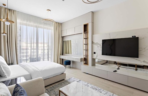 Al Barsha Apartment | Charming Studio in Arjan with pool and gym