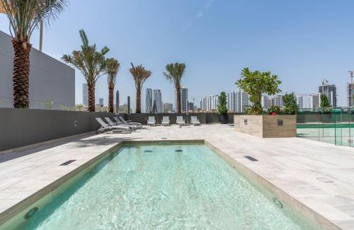 Jumeirah Village Circle Apartment | Chic 1BDR - Sunset Views - Designer's Choice - Huge Corner Balcony - New Building - Heart of JVC