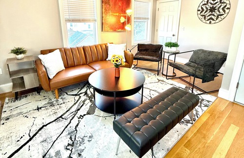 Dorchester Apartment | Chic 3BR1.5BA City Stay - Near T + Parking