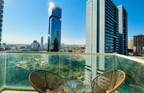 Jumeirah Village Circle Apartment | Chic Apt Hameni Tower, JVC Bright with Pool View