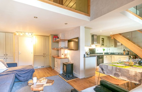 Val-d'Isere Apartment | Chic Duplex with WiFi, Parking, Balcony, and Close to Val-d’Isère Village