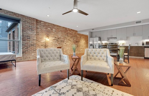 Downtown Louisville Apartment | Chic, Industrial Style Loft on Whiskey Row