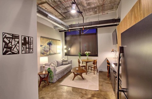 Midtown Hotel | Chic Ultramodern Minimalist Loft Suite + Patio