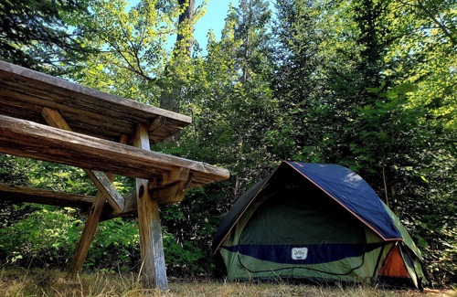 Surry RV Rental | Chickadee Hollow: Rustic Eco Camping near Acadia National Park!