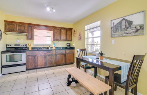 San Benito Cottage | Classy San Benito Vacation Rental With Chiminea!