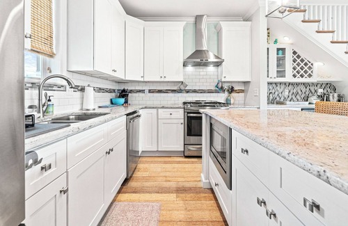 Henderson Point House | Coastal Charm Getaway - Private Pool, 2 Min Walk To Beach