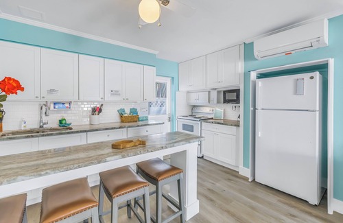 Whitney Beach Apartment | Coastal Getaway Retreat –Steps to the Beach! 1BR/1BA. Sleeps 2. In 4-Plex. Pool