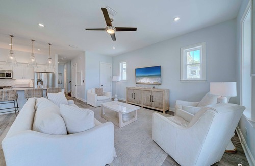 West Panama City Beach House | Coastal Living | Lake Views | Private Pool & Spa | 6-Seater Golf Cart