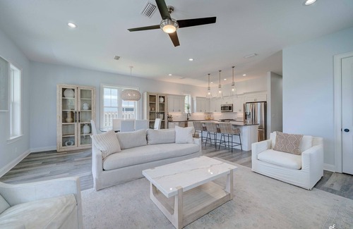 West Panama City Beach House | Coastal Living | Lake Views | Private Pool & Spa | 6-Seater Golf Cart