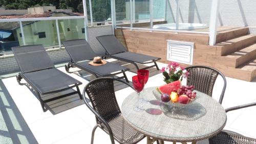 Praia Grande Apartment | Cobertura Santorini Nova com Spa e Solário na Praia Grande