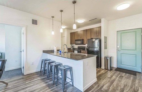 Heart of Missoula Apartment | Comfort + Style with Work Desk
