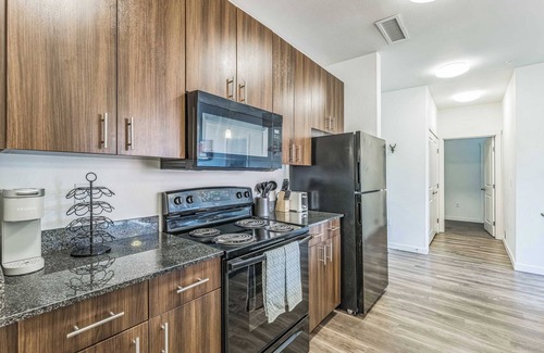 Heart of Missoula Apartment | Comfort + Style with Work Desk