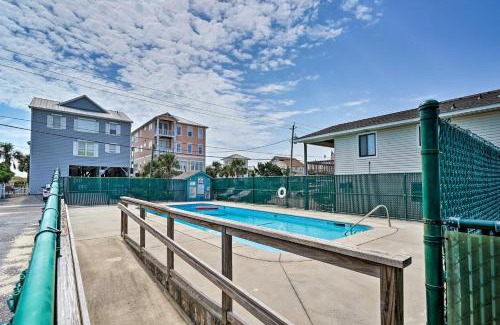 North Carolina Coast Apartment | Condo with Balcony and Pool Walk to 2 Beach Accesses!