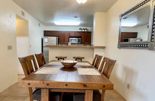 Skyline Bel Air Estates Condo | Condo with private patio, shared pool, loft workspace