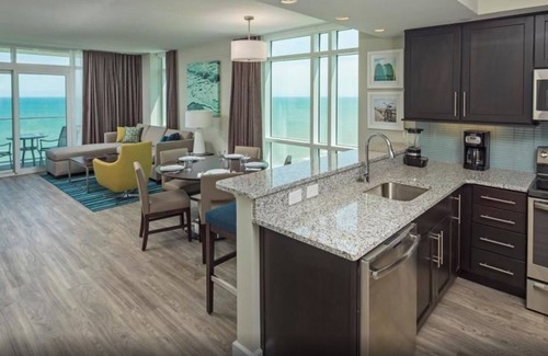 Myrtle Beach Condo | Contemporary 2 bedroom suite at Ocean 22 by Hilton. Book Now!